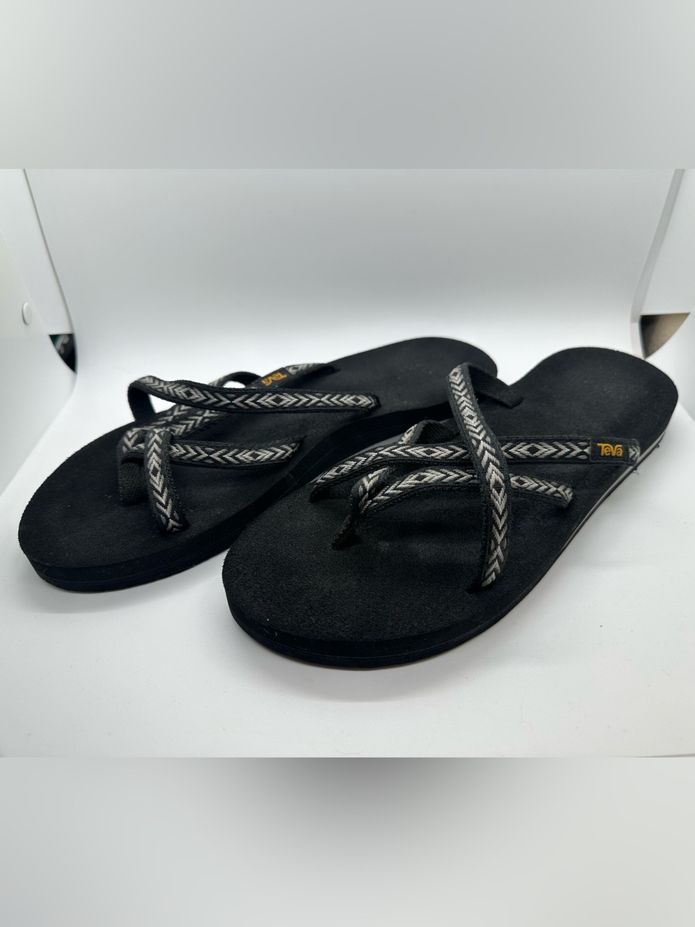 Black Strappy Women's Sandals - Lightweight Summer Flip-Flops